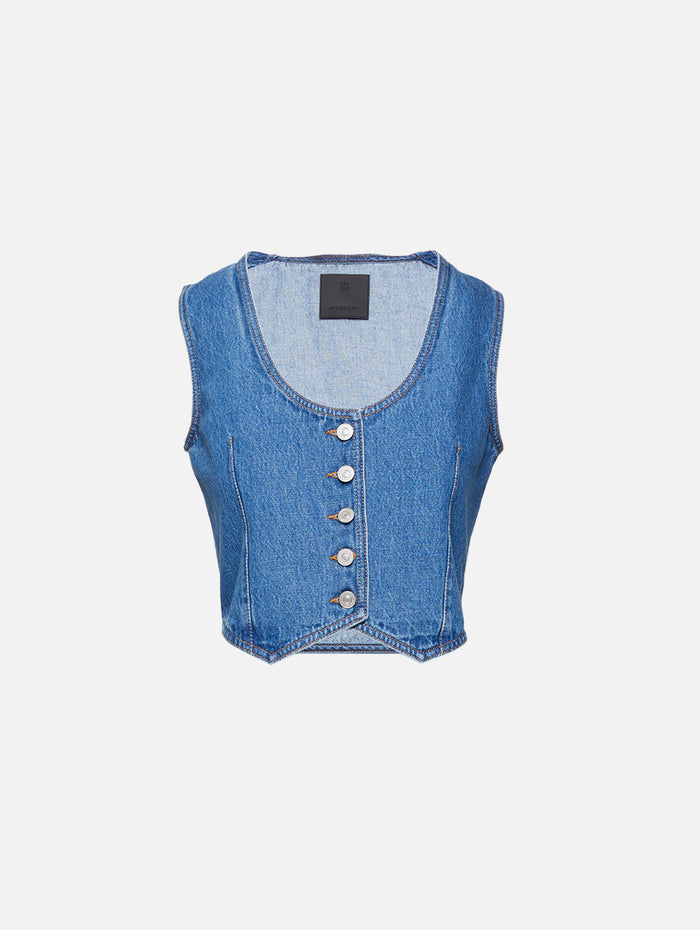 Voyou Denim Waist Coat - view 20