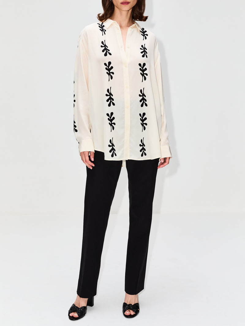 Long Sleeve Silk Shirt