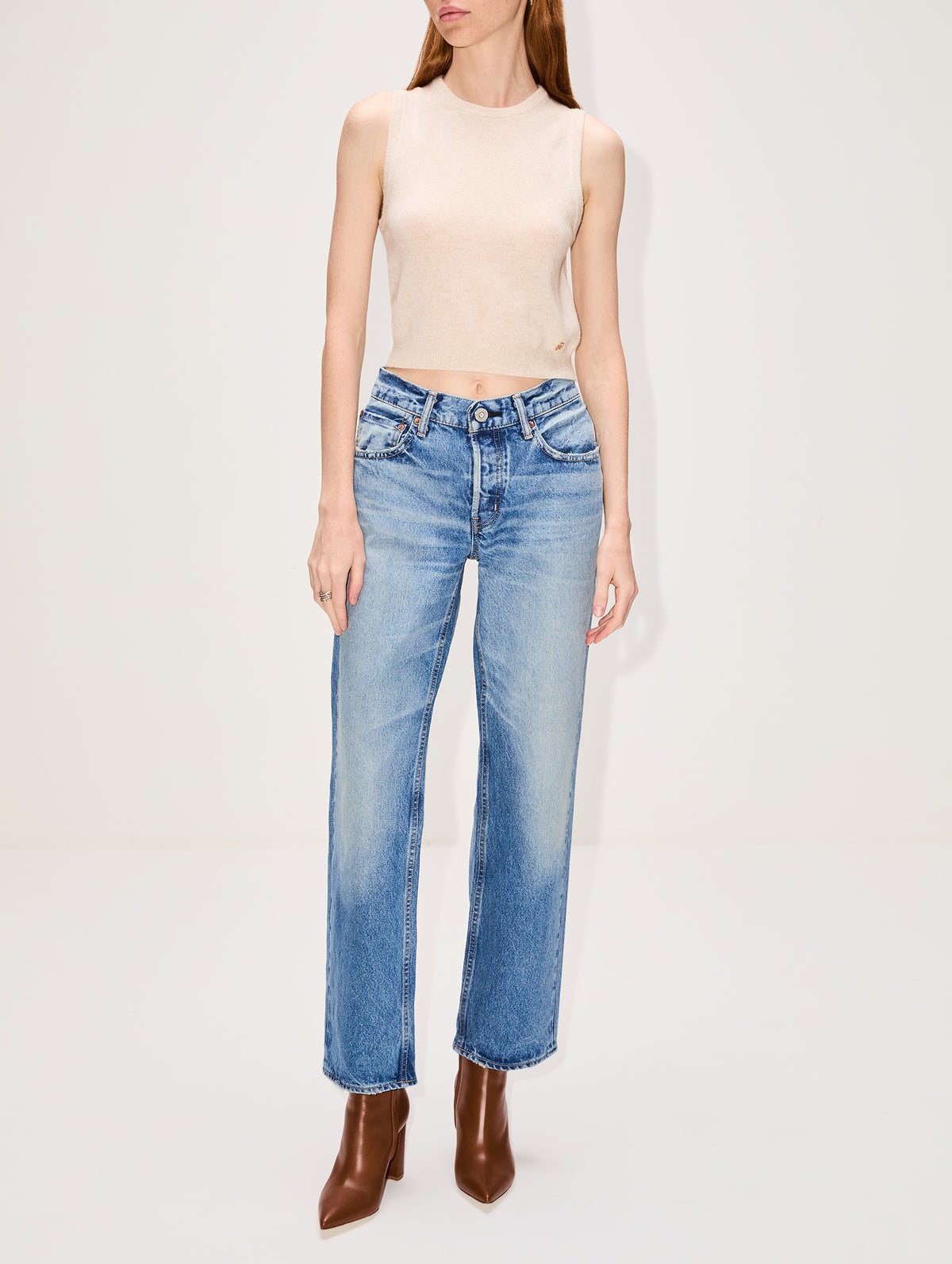 MV Cheval Straight Low Jean,MOUSSY,LIGHT BLUE,Image 2