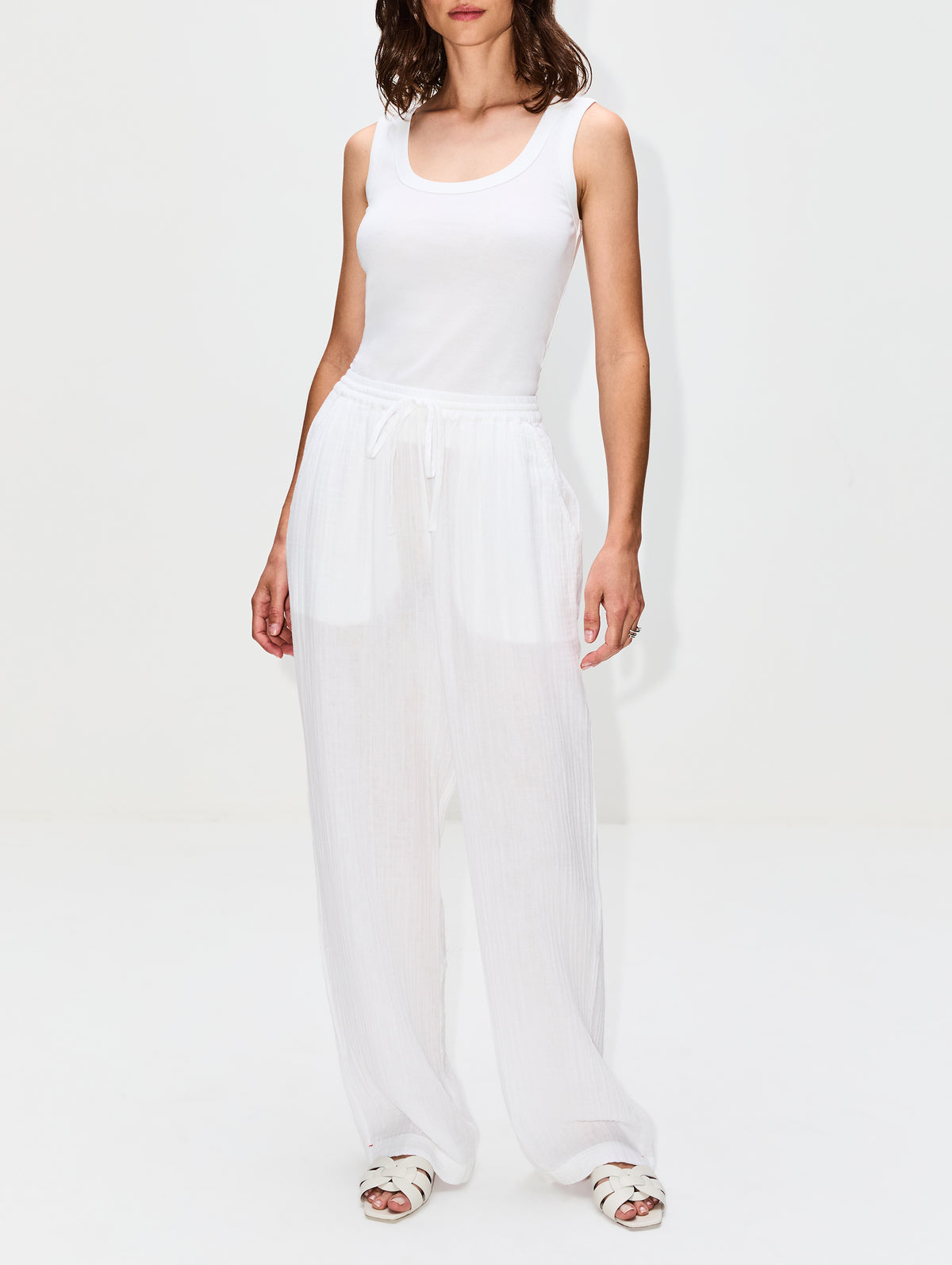 Hillie Tank,FLORE FLORE,WHITE,Image 2