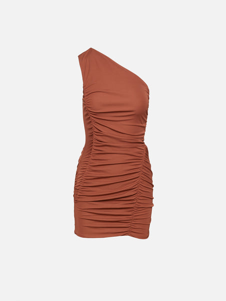 One Shoulder Mini Jersey Dress | ZEYNEP ARCAY | elysewalker