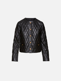 view 1 - Amy Quilted Leather Jacket