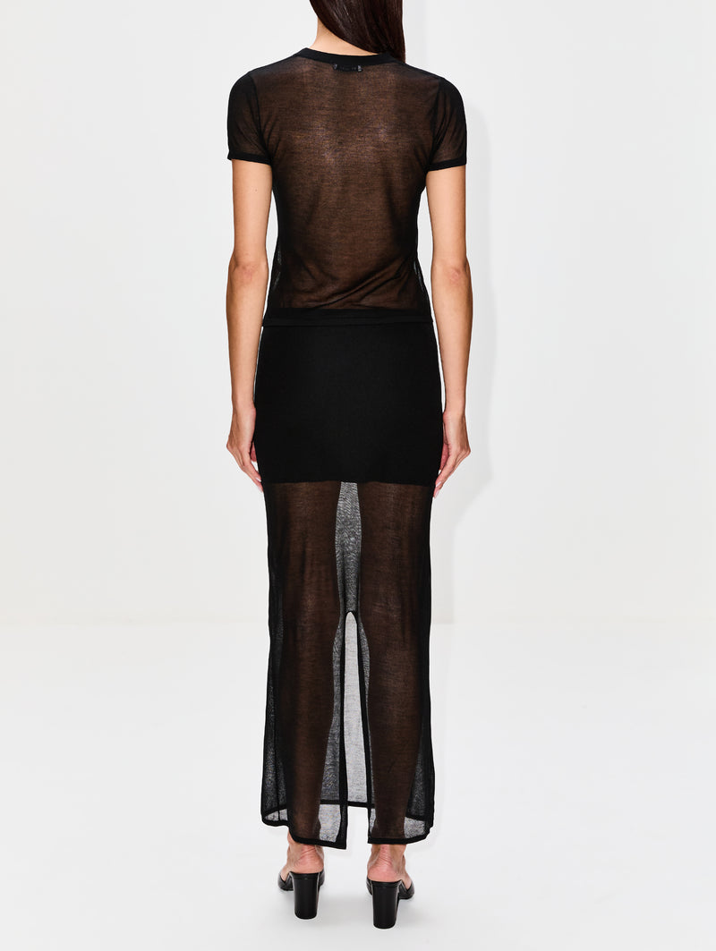 st agni mesh dress St. Agni | Transparent Column Dress