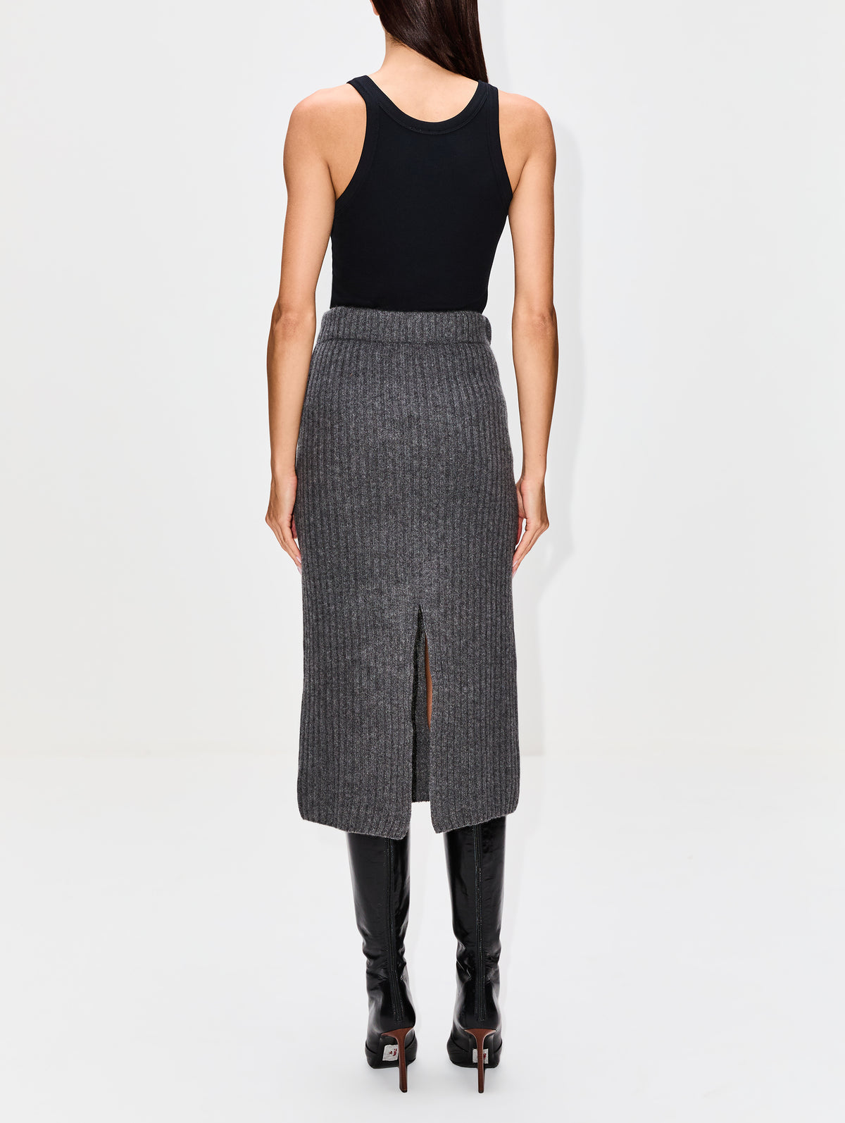 view 4 - Ribbed Pencil Skirt