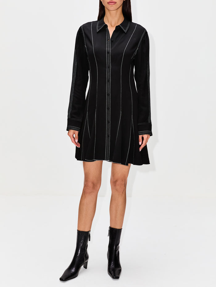 Roanne Dress,ULLA JOHNSON,NOIR,Image 1