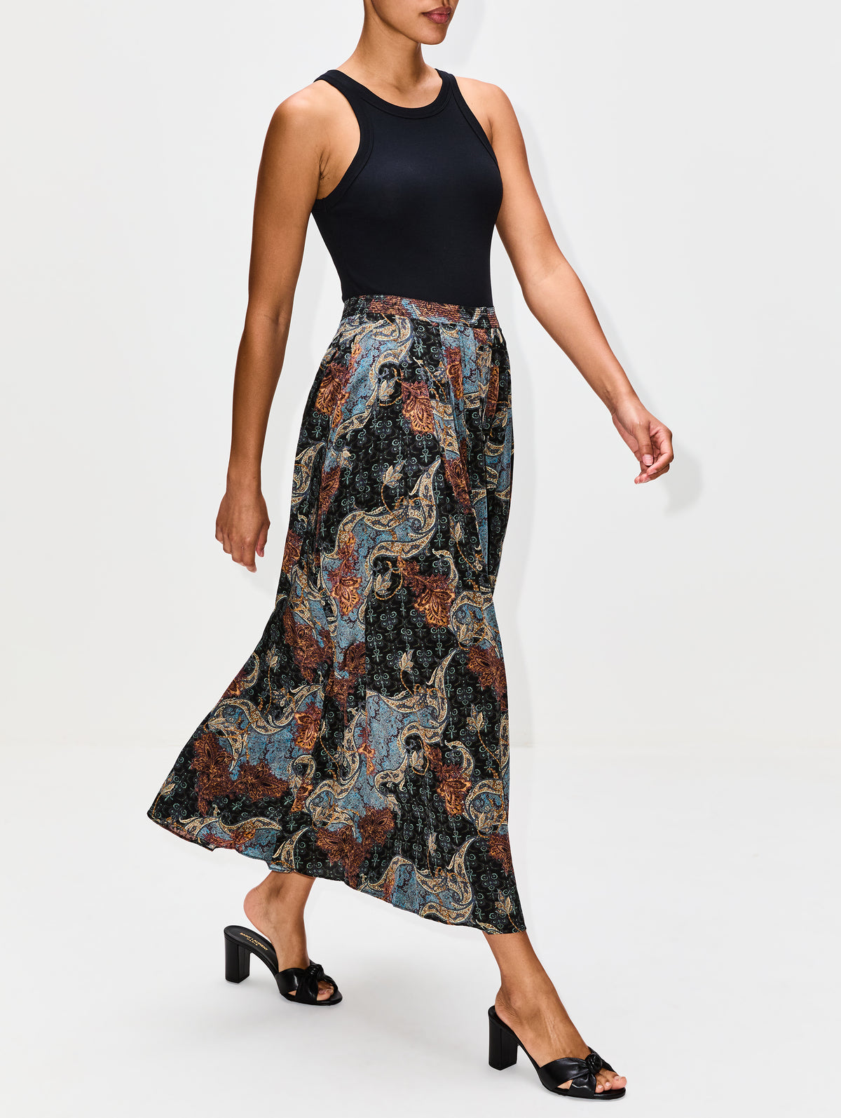 Vanna Skirt,ULLA JOHNSON,AZURE,Image 3