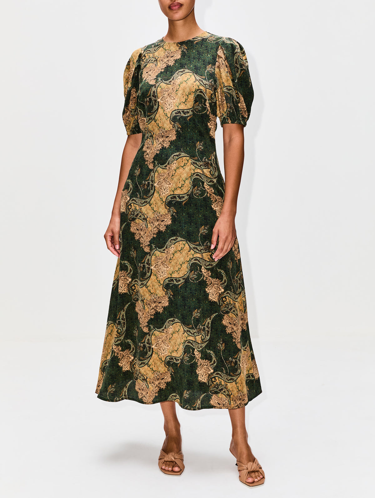 Calais Dress,ULLA JOHNSON,ALPINE,Image 2