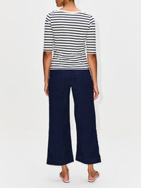 Deauville Top,VANESSA BRUNO,ECRU/MARINE,Image 3