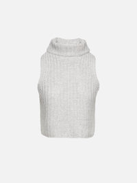 view 1 - Saige Sleeveless Turtleneck Top