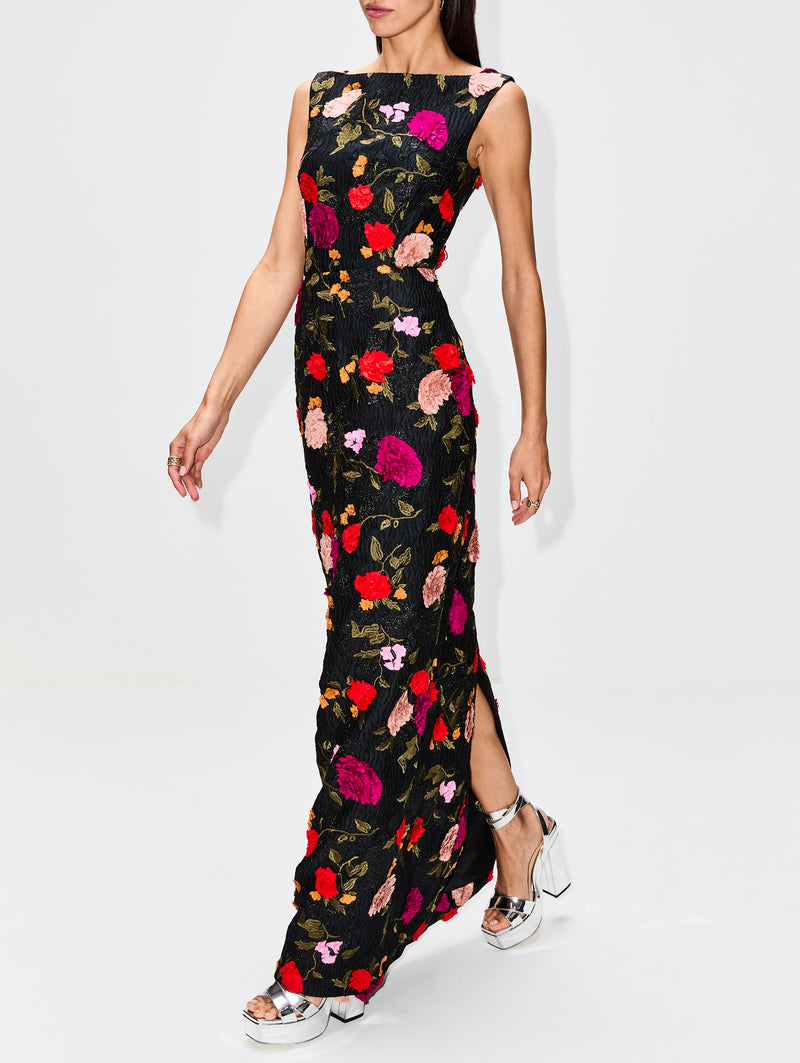 Sleeveless Long A-Line Gown