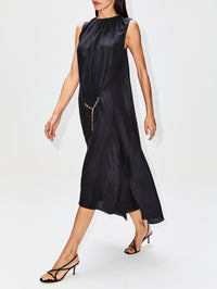 Chain Dress,LOEWE,DARK ANTHRACITE,Image 3