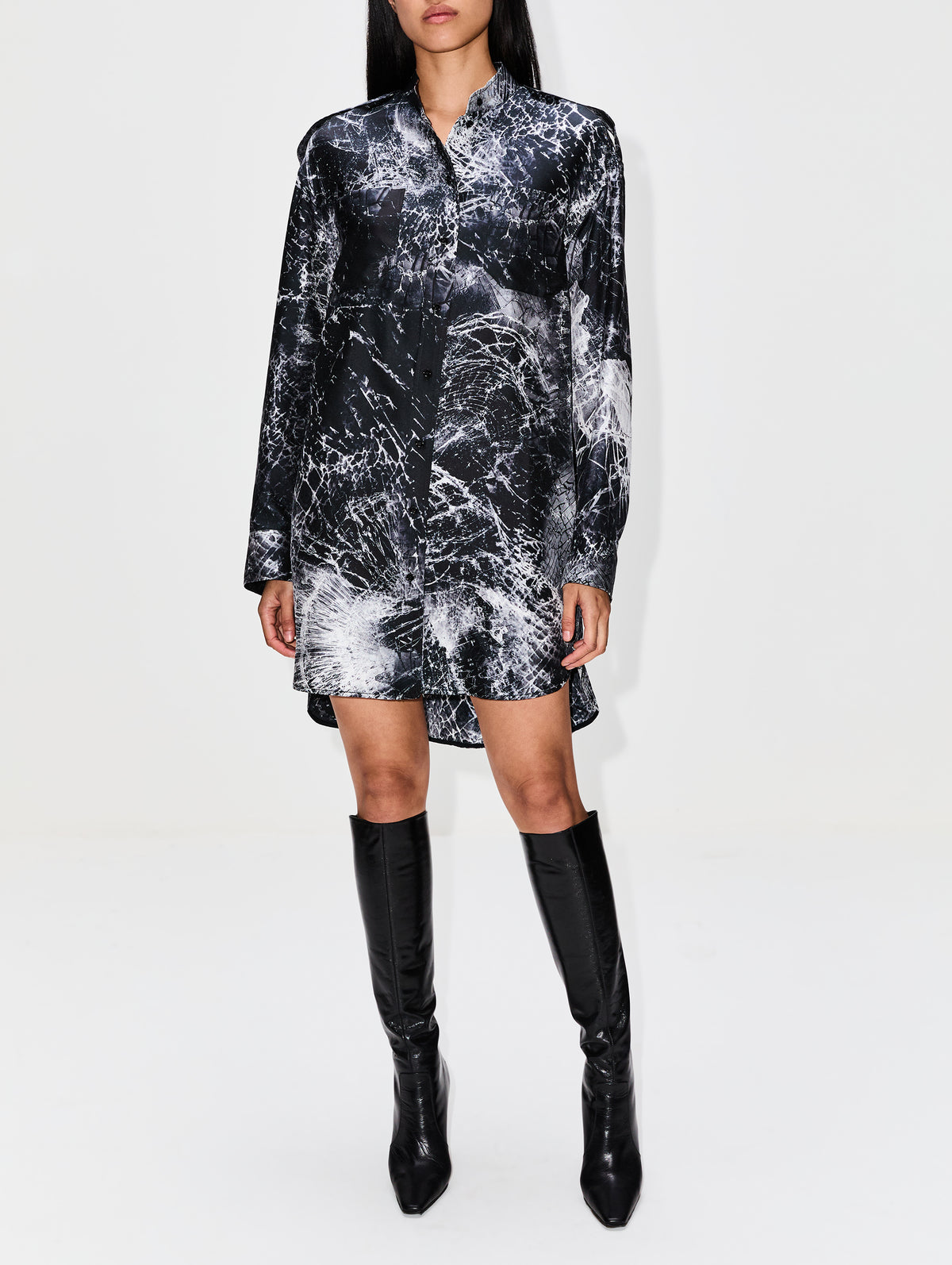 mcqueen shirt dress Alexander McQueen | Dresses | Alexander Mcqueen Cotton Poplin White Long Sleeve Shirt Dress