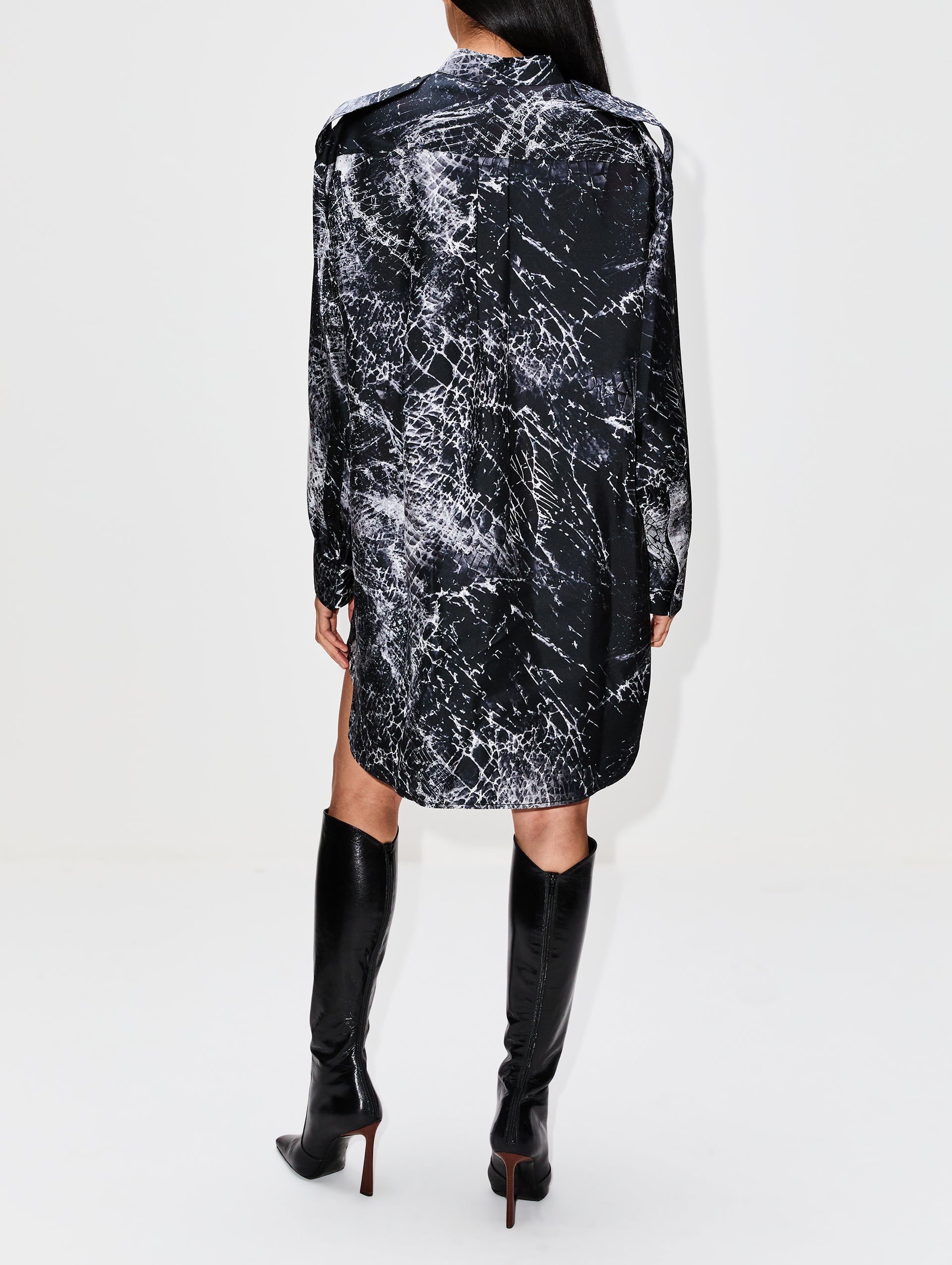 Smashed Screen Day Dress | ALEXANDER MCQUEEN | elysewalker