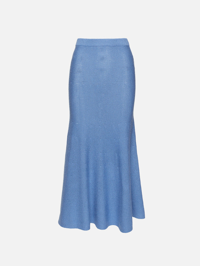 Manni Skirt,GABRIELA HEARST,LIGHT BLUE DENIM,Image 1