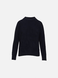 Malibu Crew Sweater,THE ELDER STATESMAN,BLUE/BLACK,Image 4