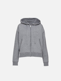 Zip Up Sweater,GUCCI,MEDIUM GREY,Image 1