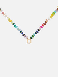 view 2 - 32" Rainbow Bead Foundation Necklace