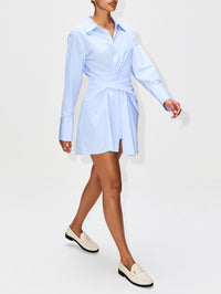 Lydia Dress,A.L.C.,ICE BLUE/WHITE,Image 3