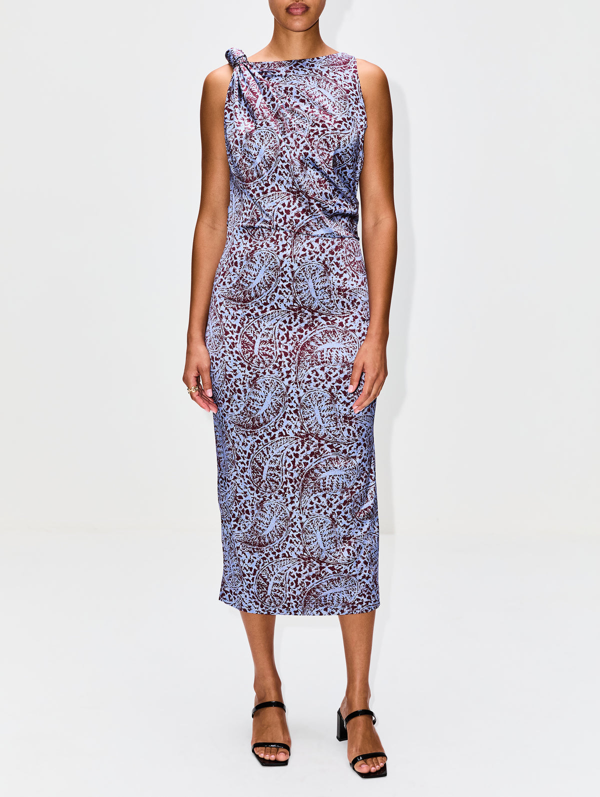 Lilac Dress,AMIR TAGHI,STONE BLUE,Image 2