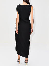 Dinam Dress,DRIES VAN NOTEN,BLACK,Image 4