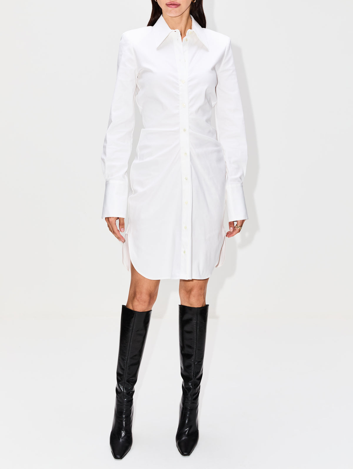 Longsleeve Cotton Day Dress | ALEXANDER MCQUEEN | elysewalker Longsleeve Cotton Day Dress | ALEXANDER MCQUEEN | elysewalker