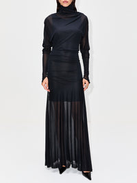 Paula Dress,PROENZA SCHOULER,BLACK,Image 2