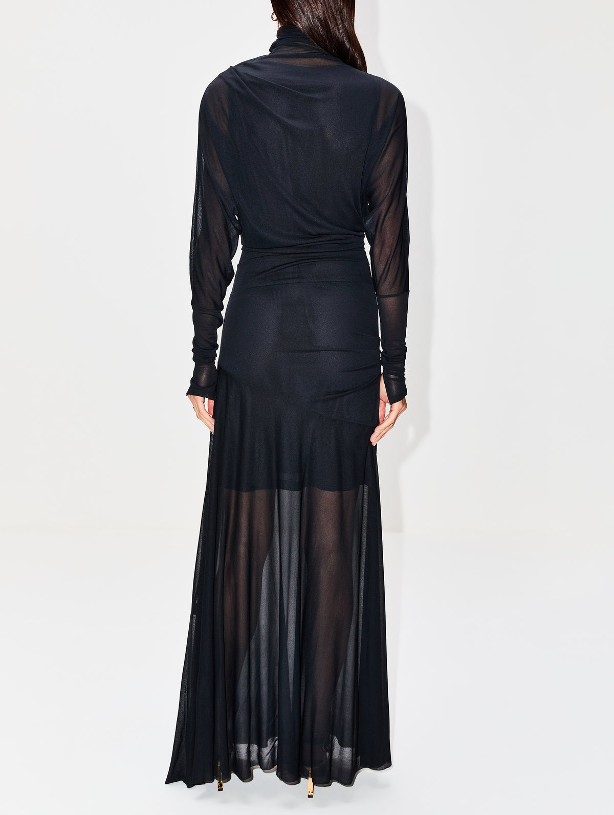 Paula Dress,PROENZA SCHOULER,BLACK,Image 4