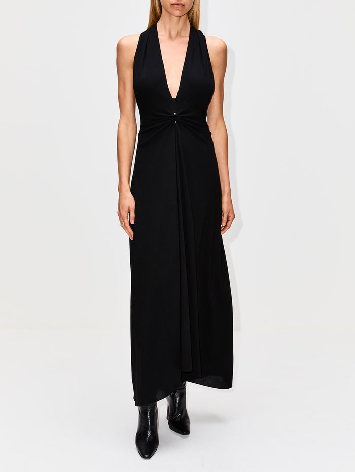 Banks V Dress,BRANDON MAXWELL,BLACK,Image 1