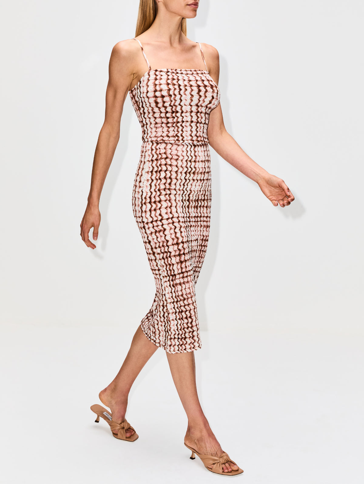 Checked Statement Skirt,DOROTHEE SCHUMACHER,BROWN,Image 3