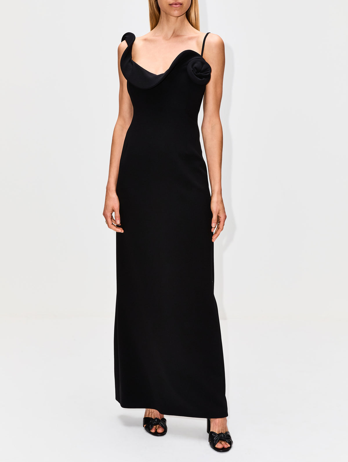 Midi Dress,MAGDA BUTRYM,BLACK,Image 2