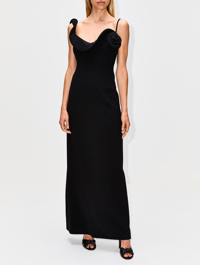 Midi Dress,MAGDA BUTRYM,BLACK,Image 1