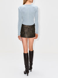 Elemental Frayed Detail Sweater,PARIS GEORGIA,DOVE GREY,Image 3