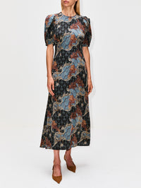 Calais Dress,ULLA JOHNSON,AZURE,Image 2