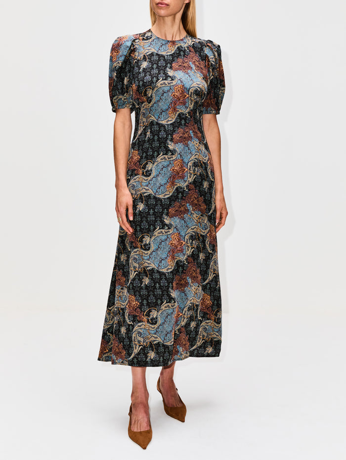 Calais Dress,ULLA JOHNSON,AZURE,Image 1