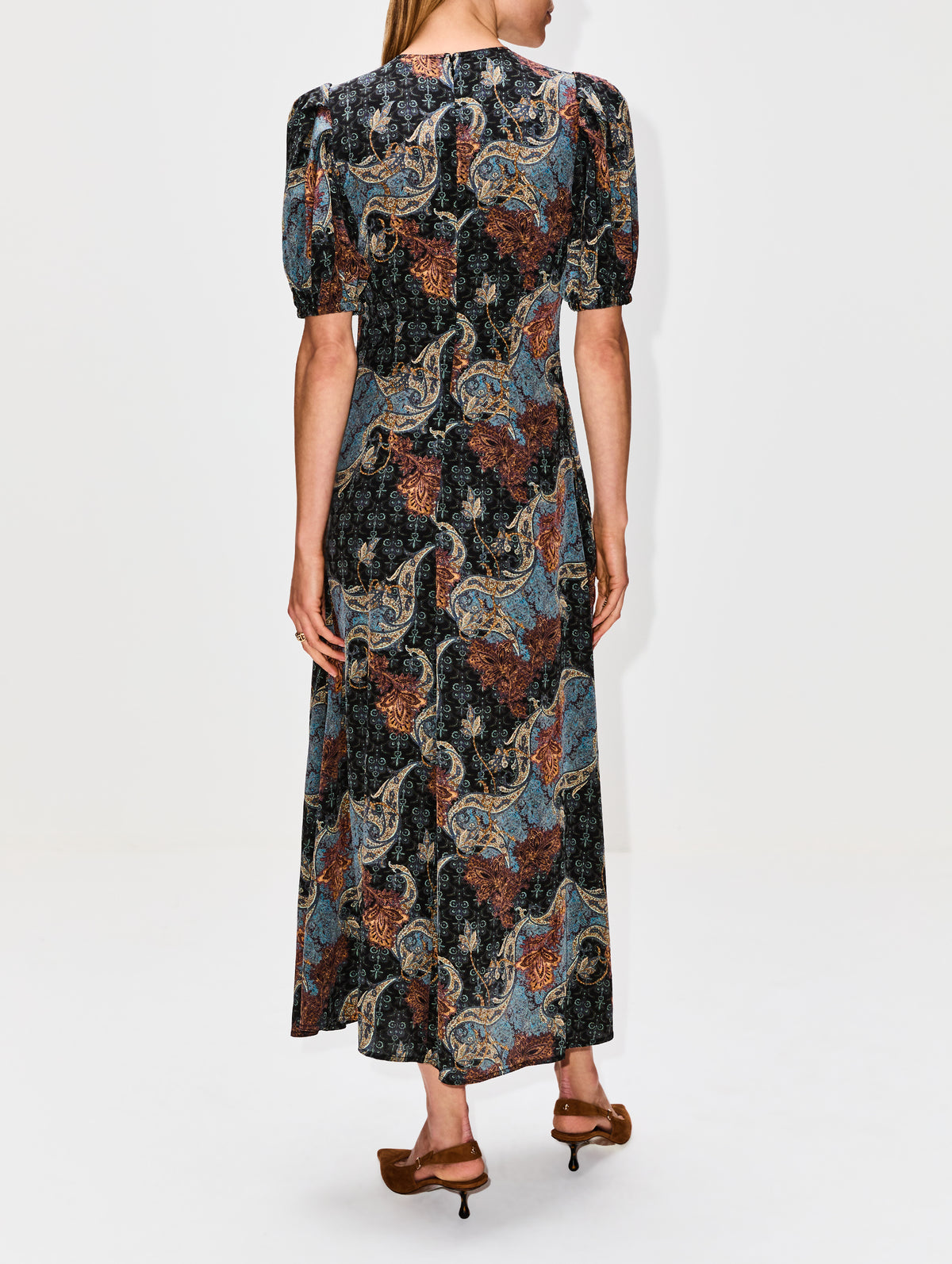 Calais Dress,ULLA JOHNSON,AZURE,Image 4