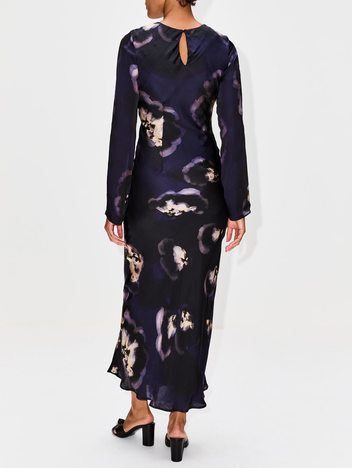 Quesada Cat Midi Dress,MARIA CHER,MIDNIGHT BLUE,Image 4