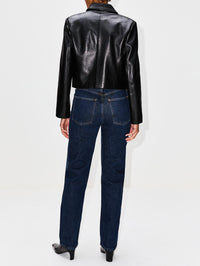 Bleeker Jacket,NOUR HAMMOUR,BLACK,Image 3