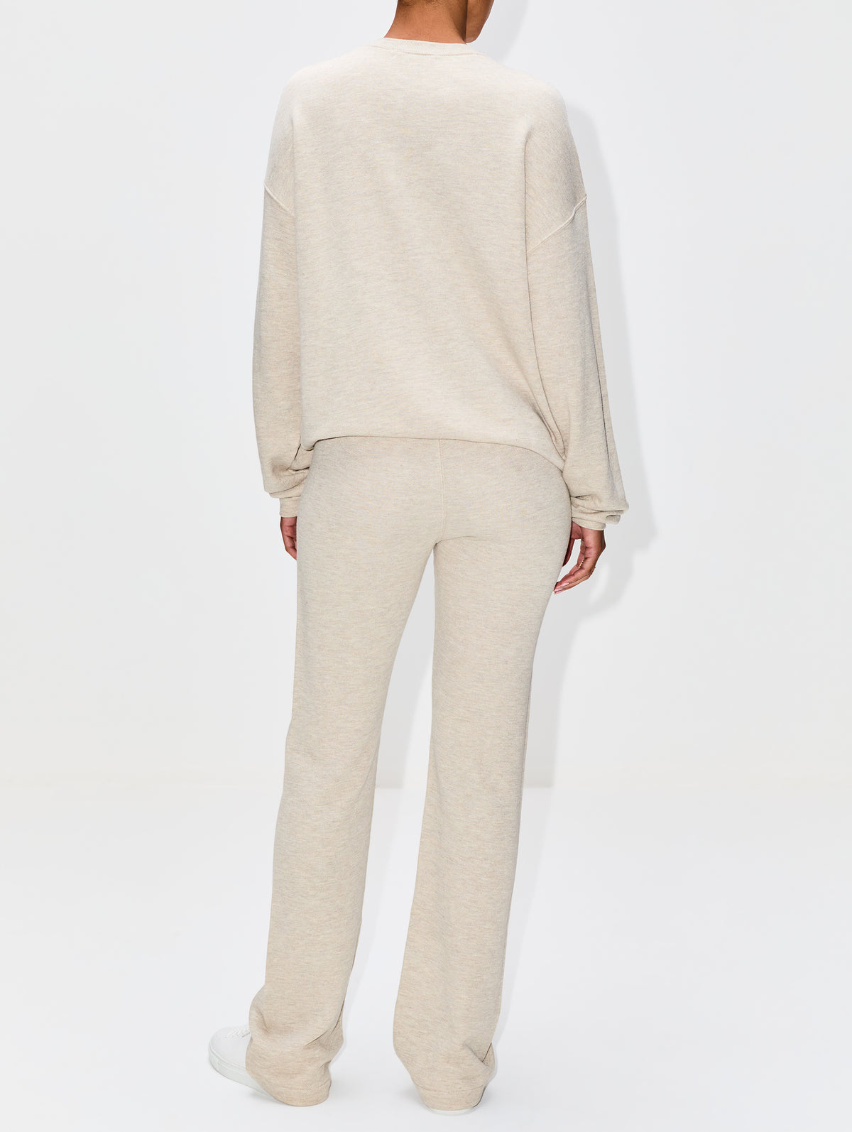 Straight Leg Sweatpant,ÉTERNE,HEATHER OATMEAL,Image 3