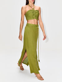 Mar De Ti Skirt,ANDRES OTALORA,PISTACHIO GREEN,Image 3