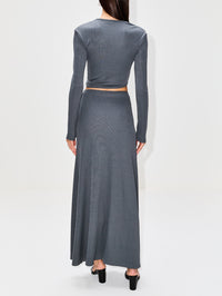 Trio Stone Skirt,CHRISTOPHER ESBER,STEEL,Image 4