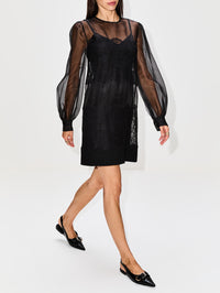 Lace Dress,DOLCE & GABBANA,NERO,Image 3