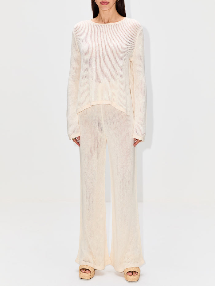 Onda Pant,ESCVDO,IVORY,Image 1