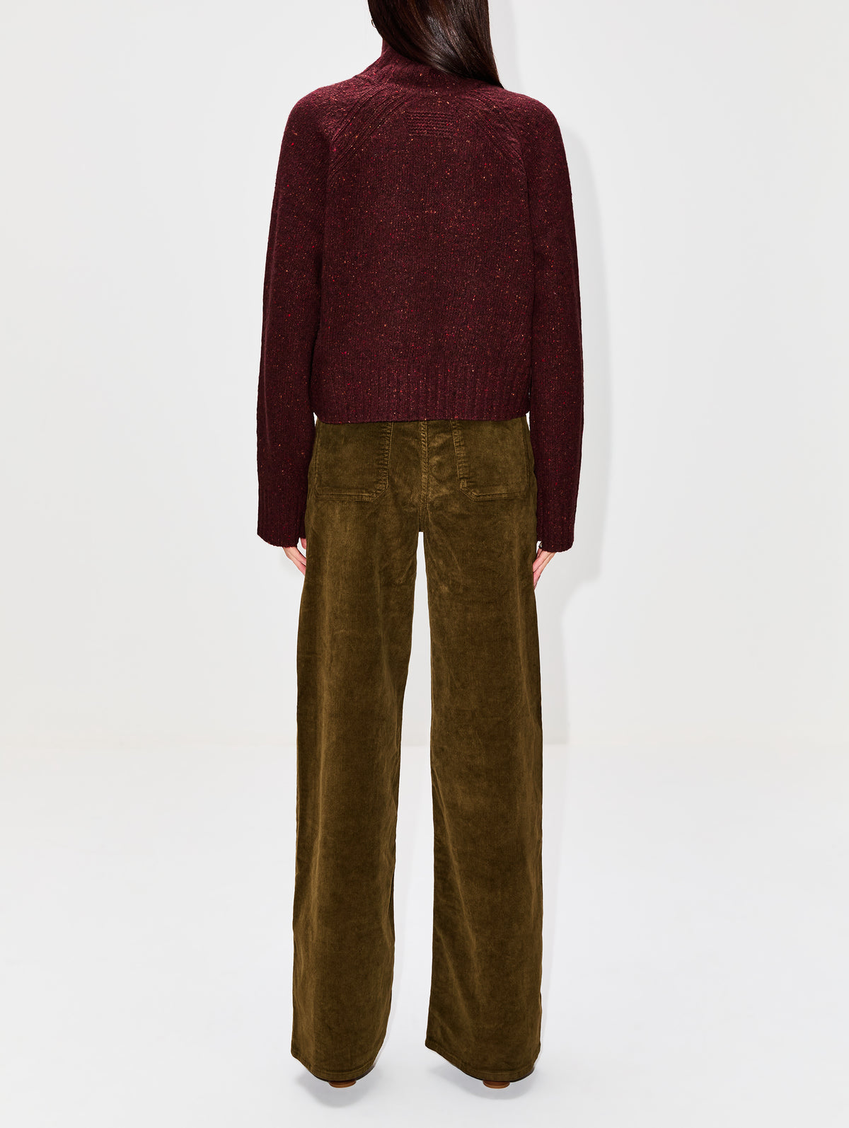 Cropped Turtleneck Top,GUEST IN RESIDENCE,CHAI,Image 3