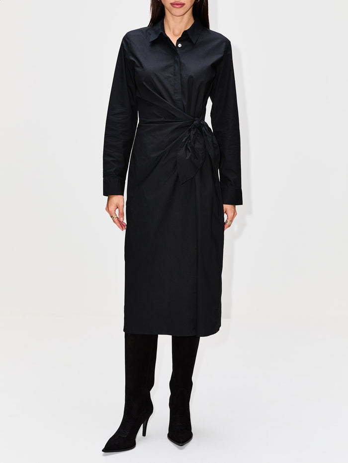 McCallister Dress,XÍRENA,JET BLACK,Image 1