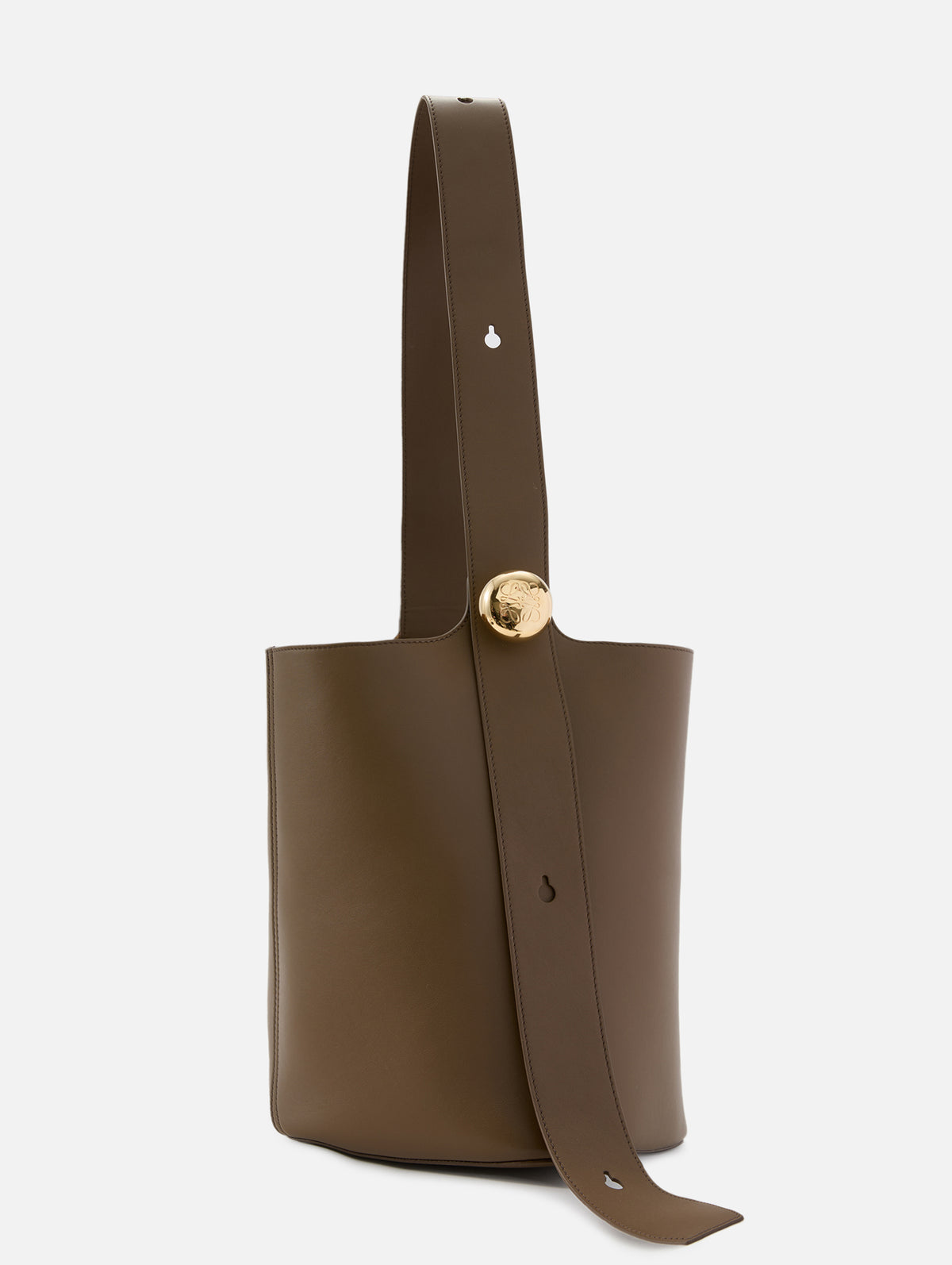 Medium Pebble Bucket Bag,LOEWE,BLACK,Image 1