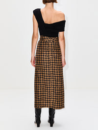 Sidras Skirt,DRIES VAN NOTEN,CAMEL,Image 4