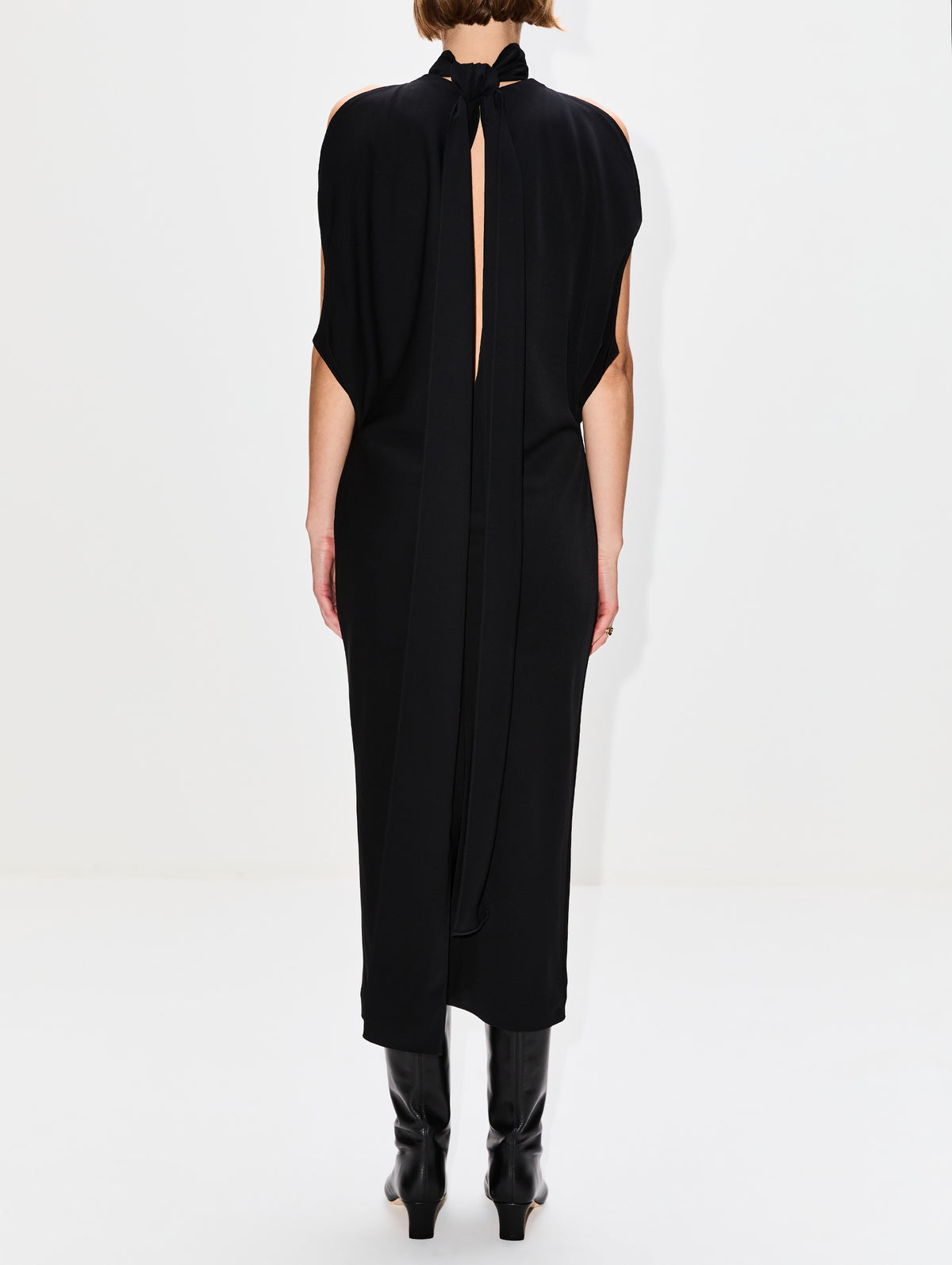 brandon maxwell midi dress Brandon Maxwell contrasting-panel Midi Dress | Neutrals