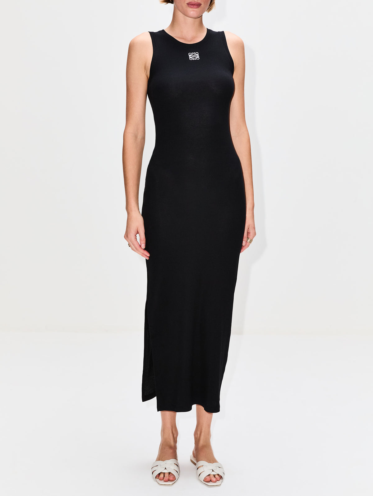 Anagram Tank Dress,LOEWE,BLACK,Image 6