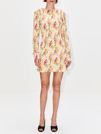 Robe Dress,RABANNE,FLOWER YELLOW,Image 2