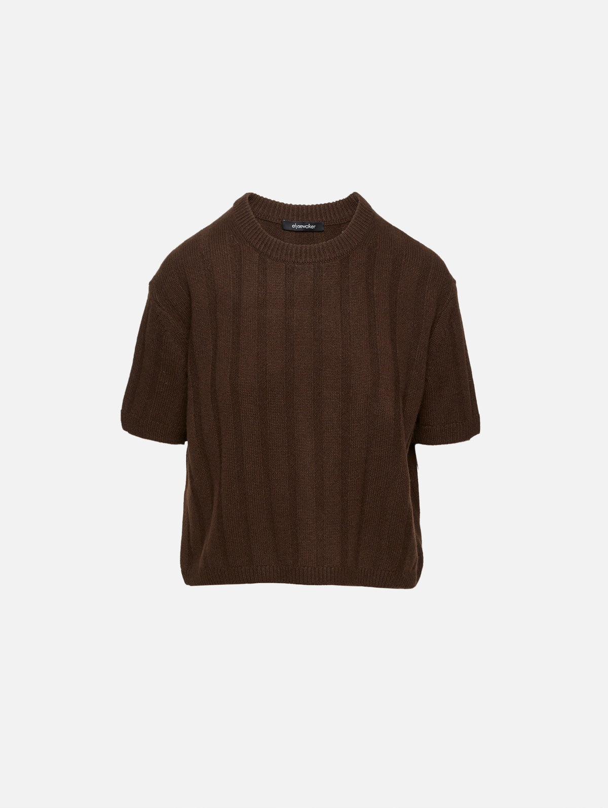 Duke Boxy Sweater,ELYSEWALKER LABEL,CACAO BROWN,Image 25